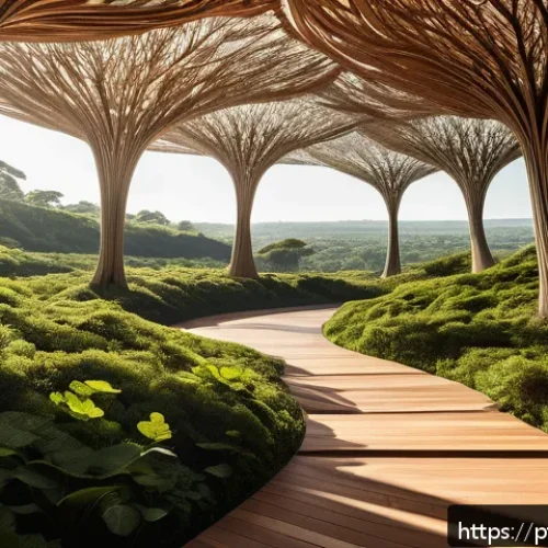 Home 30 생체모방 예술의 작품 기획서 작성법 - A detailed biomimetic art installation inspired by the intricate vein patterns of Brazilian Cerrado ...