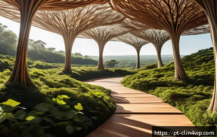 생체모방 예술의 작품 기획서 작성법 - A detailed biomimetic art installation inspired by the intricate vein patterns of Brazilian Cerrado ...